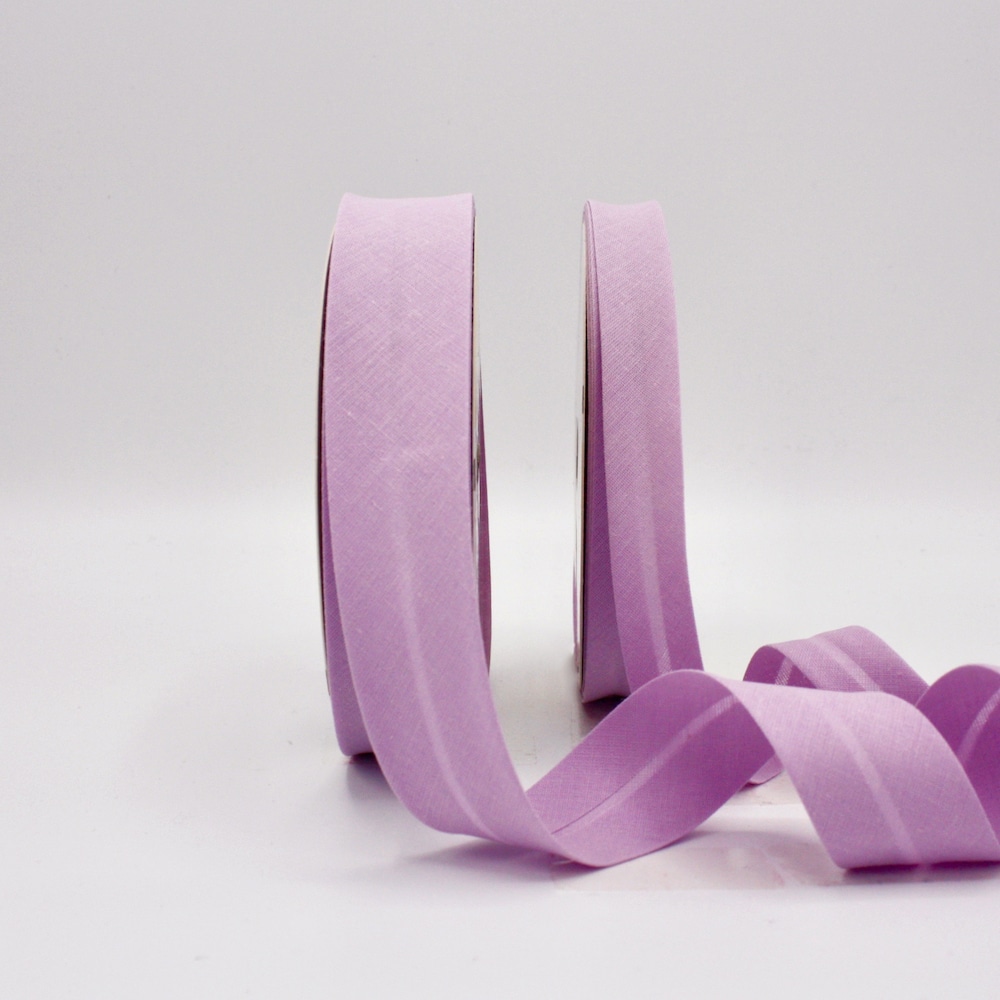 25m roll of Plain Bias Binding Tape with 30mm width in Lilac 368