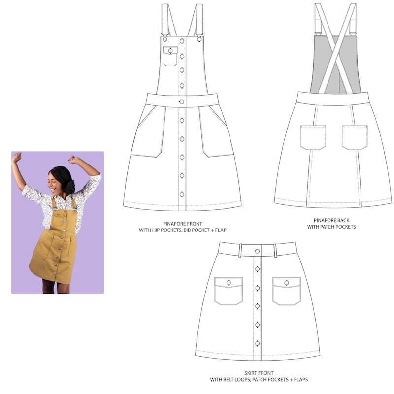 Tilly and the Buttons Sewing Pattern Bobbi pinafore