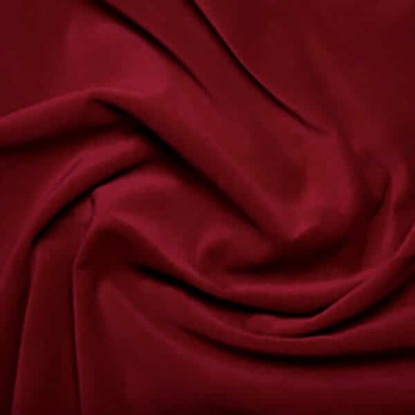 100% Cotton Velvet Fabric in Rich Deep Red