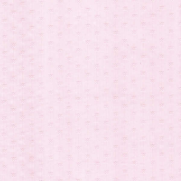baby pink cotton dobby fabric close up