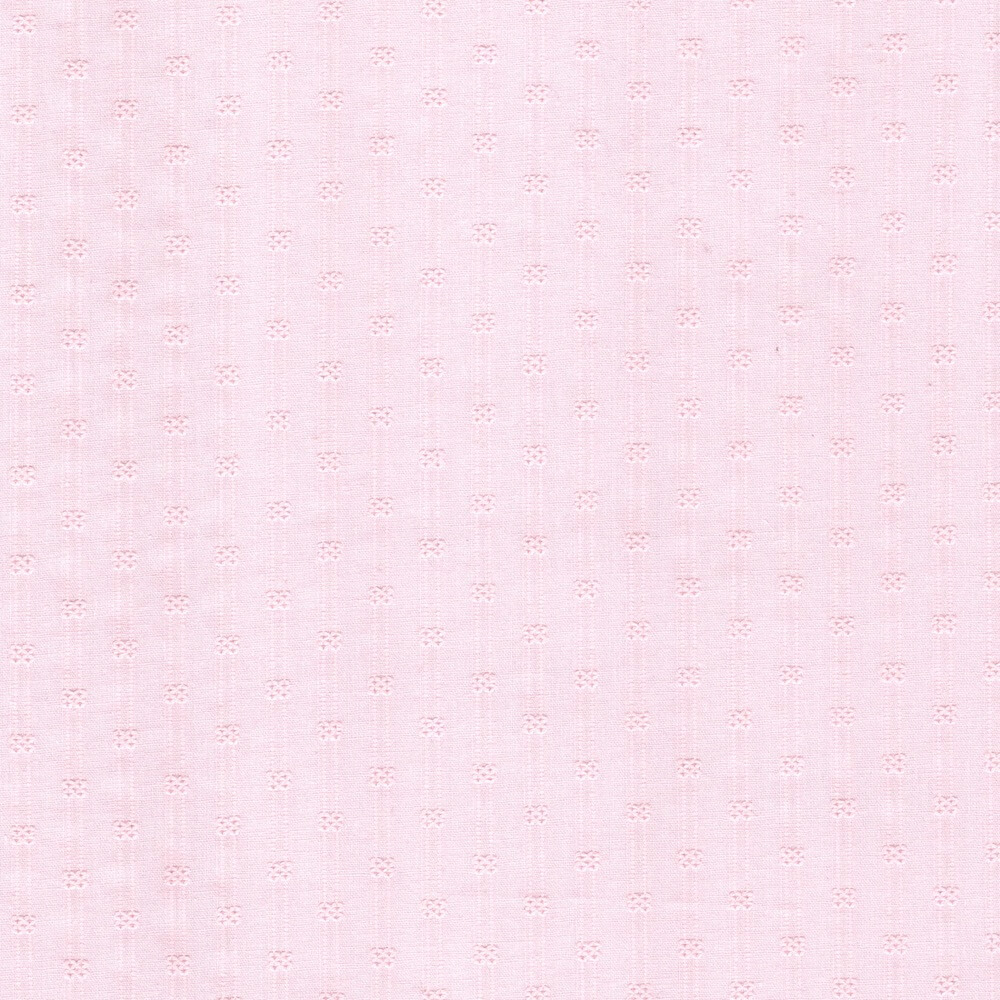 baby pink cotton dobby fabric close up