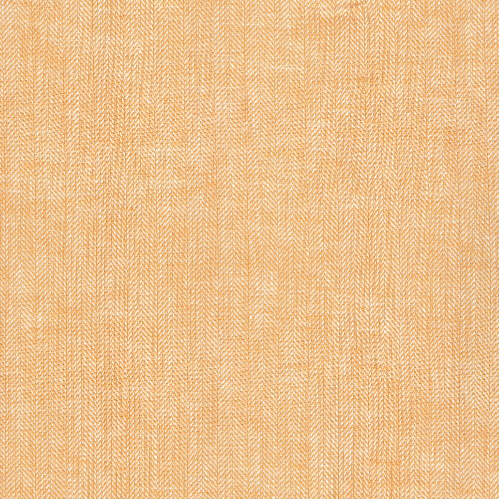 close up yellow herringbone stripe linen and cotton fabric