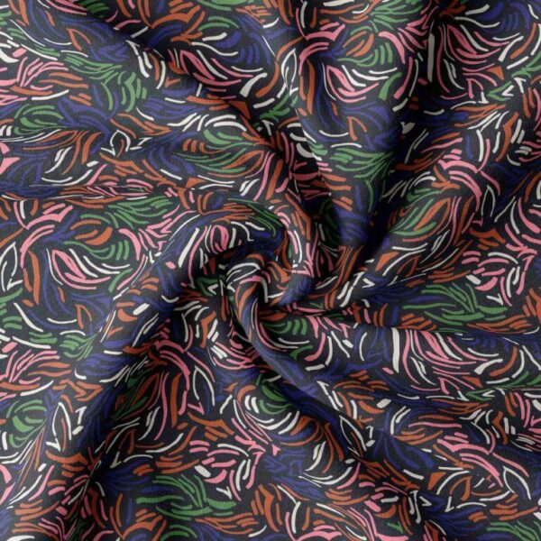 Woven Viscose Demba Floral Fabric, image number 3