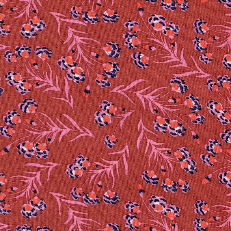 Woven Viscose Hydera Floral Fabric, image number 1