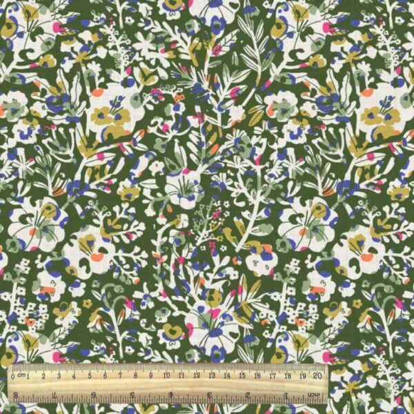 Woven Viscose Ibaia Floral Fabric, image number 2