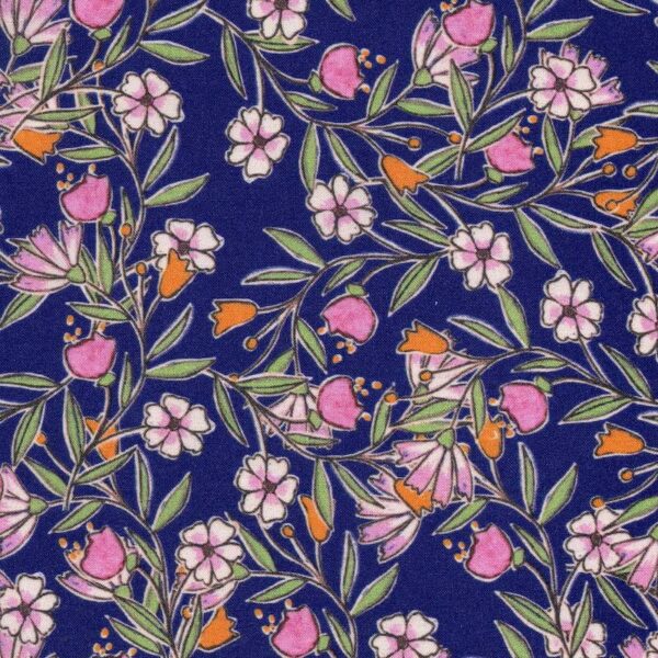 Woven Viscose Laumie Floral Fabric, image number 1