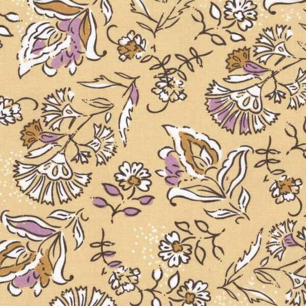 vintage rustic indienne print cotton fabric from the Semara collection