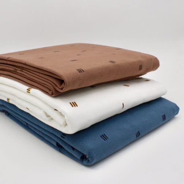 Pile of all colours in dash cotton jersey image 1