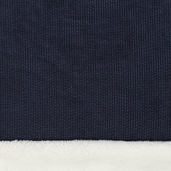 navy bubble corduroy with faux fur lining image 2
