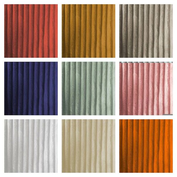 Collage of all colours in higgs and higgs jumbo cord fleece fabric