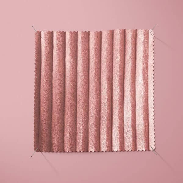 sample of dusty pink jumbo ribbed fleece fabric from Higgs and Higgs