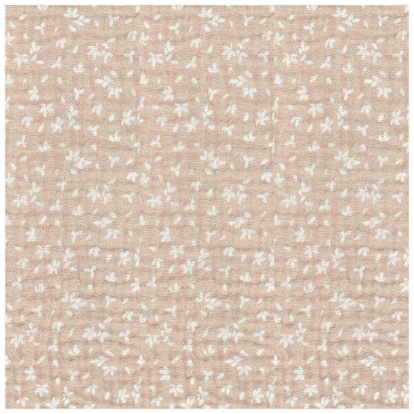 azoli natural - small floral cotton double gauze | Higgs and Higgs