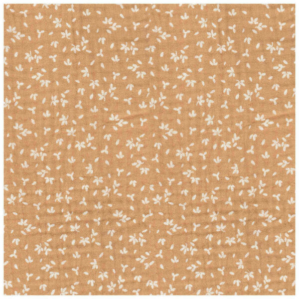 azoli gold - small floral cotton double gauze | Higgs and Higgs