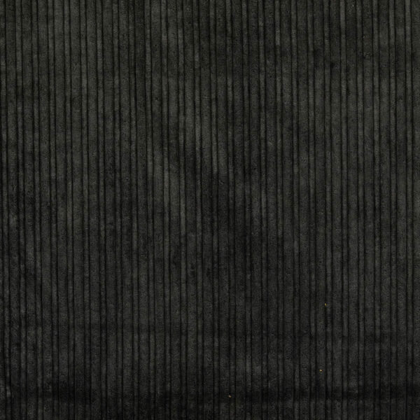 high lo jumbo cordury with fur back - black image 3