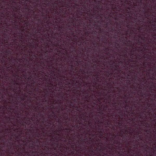 Pure New Australian boiled wool coating fabric - aubergine