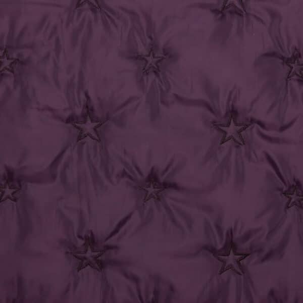 star-quilted-coating in berry aubergine image 2