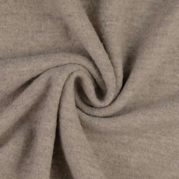 Australian boiled wool coating fabric - sand
