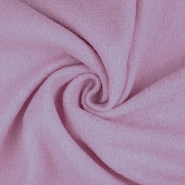 Australian boiled wool coating fabric plain colour - orchid pink