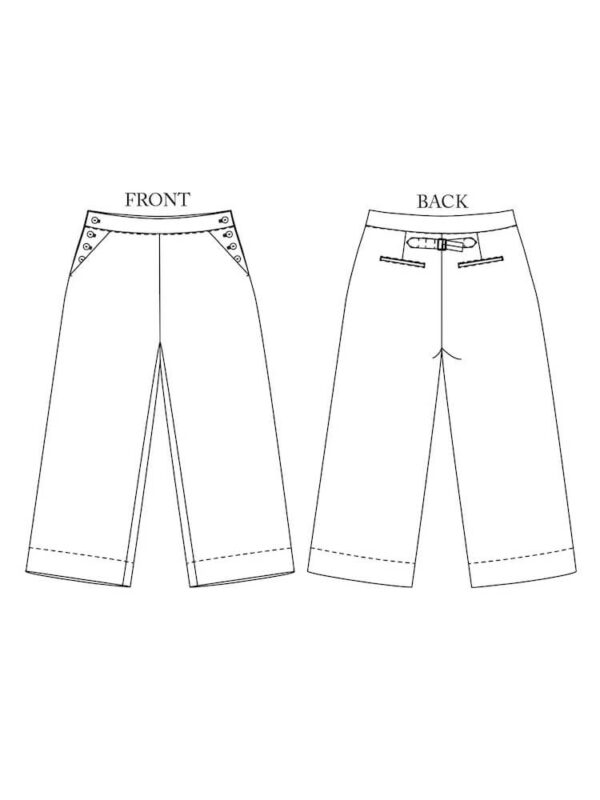 Merchant and Mills Pattern – Quinn Trousers – Intermediate 18 - 28 Image 2