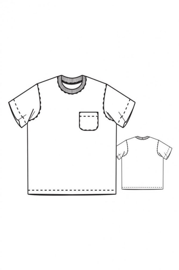 Merchant and Mills Pattern – UNISEX Tee Shirt – Beginner 36 - 46 Image 4