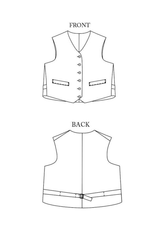 Merchant and Mills Pattern – Miller Wastcoat – Intermediate 18 - 28 Image 2