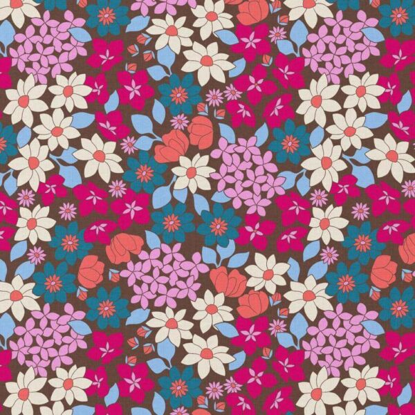Morris Modern Floral Cotton - Pink Image 3
