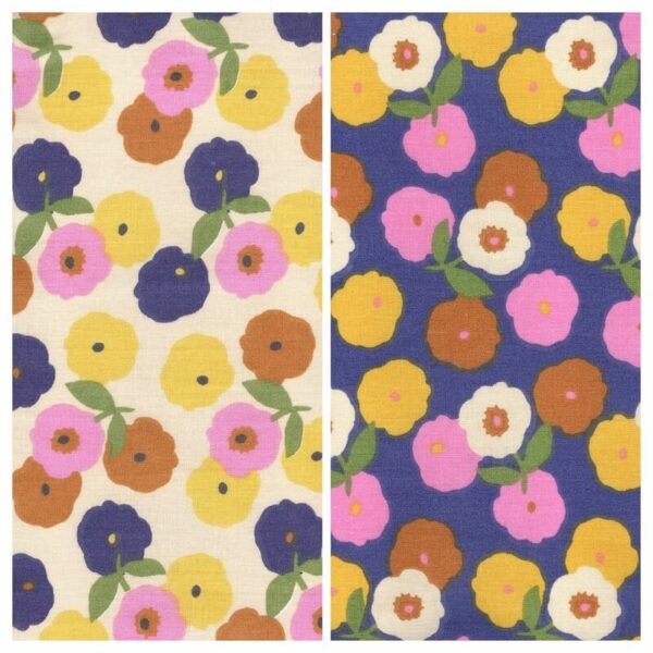 Colour collection for Pinchi floral in cotton and jersey
