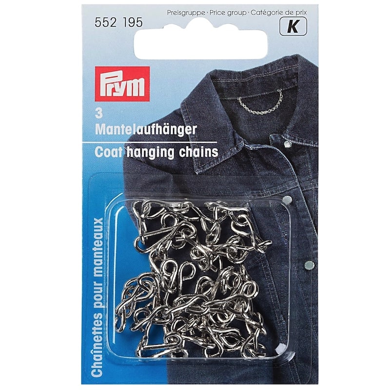 Prym Coat Hanging Chains in Silver