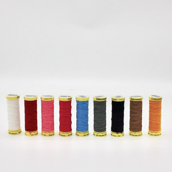 selection of colours availble in gutermann shirring thread image 1