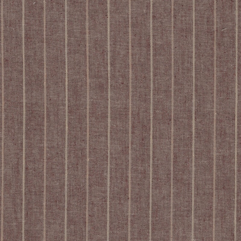 Linen mix light brown natural pinstripe fabric Image 1