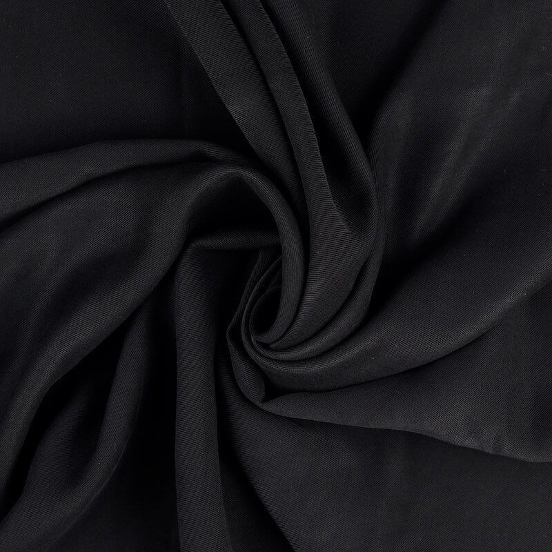 STRETCH Cotton Velvet Fabric in Black