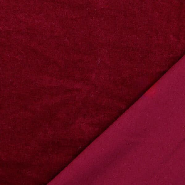 stretch cotton velver red Image 3