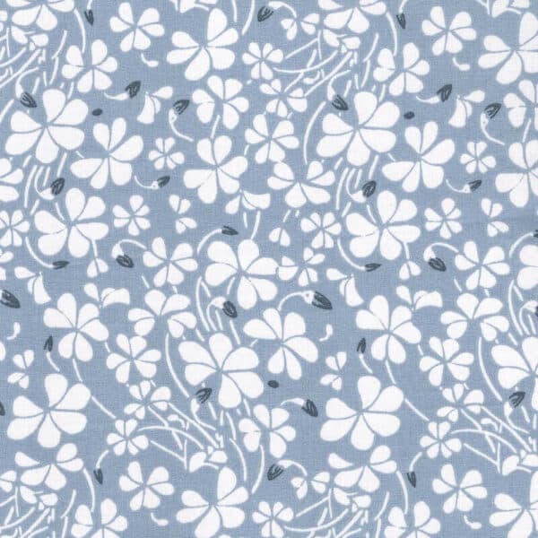 Oxalia blue floral fabric