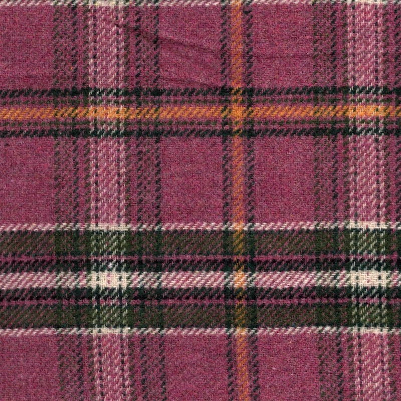 Pink Tweed check coating Image 1