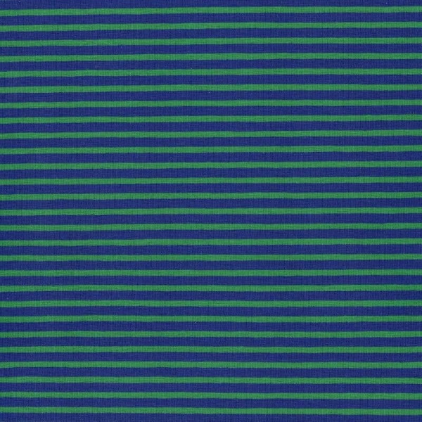 domotex marin stripe jersey cobalt and green Image 2