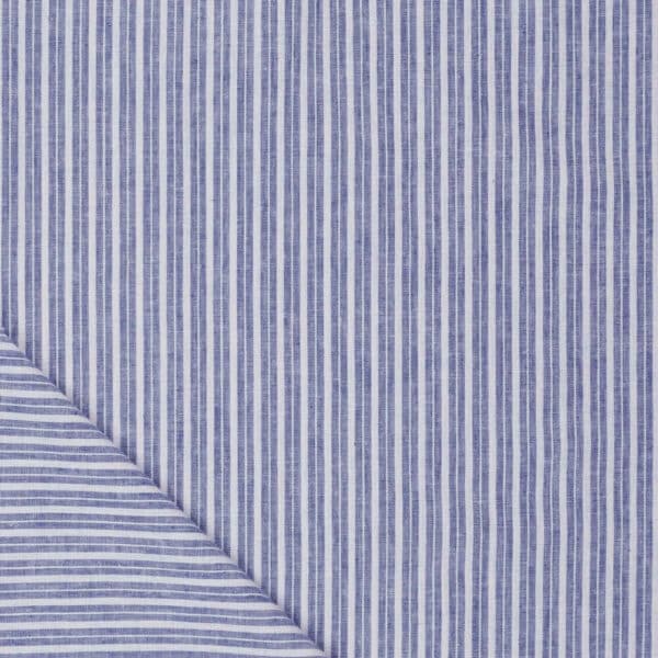 double stripe cotton linen fabric flat image 2