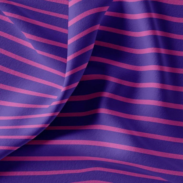 domotex breton stripe jersey violet and petunia Image 1