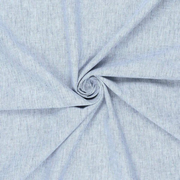 fenton narrow stripe blue linen flat image with twirl