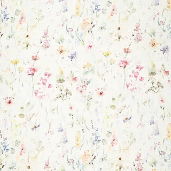 linen meadow floral fabric Image 2
