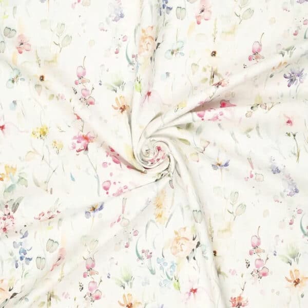 linen meadow floral fabric  - Image 3