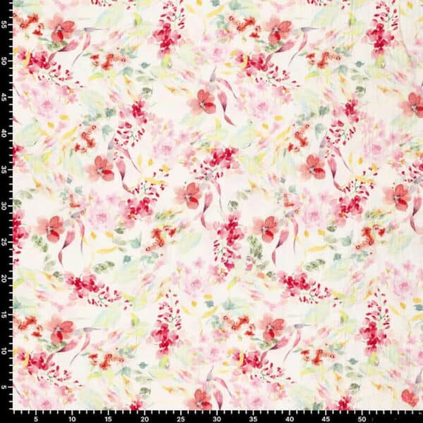 watercolour floral fabric Image 5