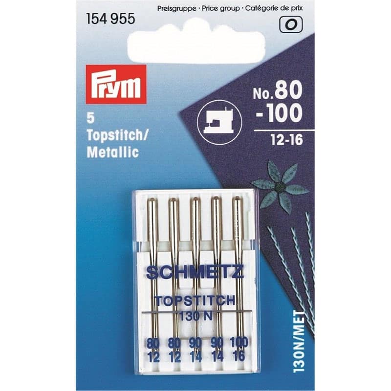 Machine Needles in Prym TOPSTITCH in 5 needles assorted