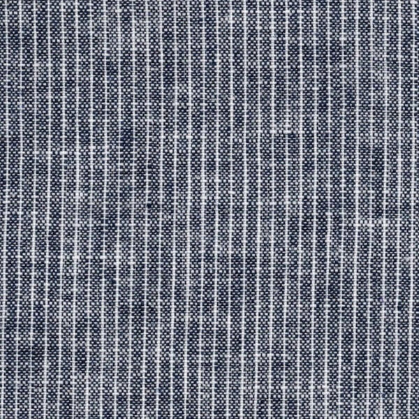 chalk stripe linen and viscose fabric flat image