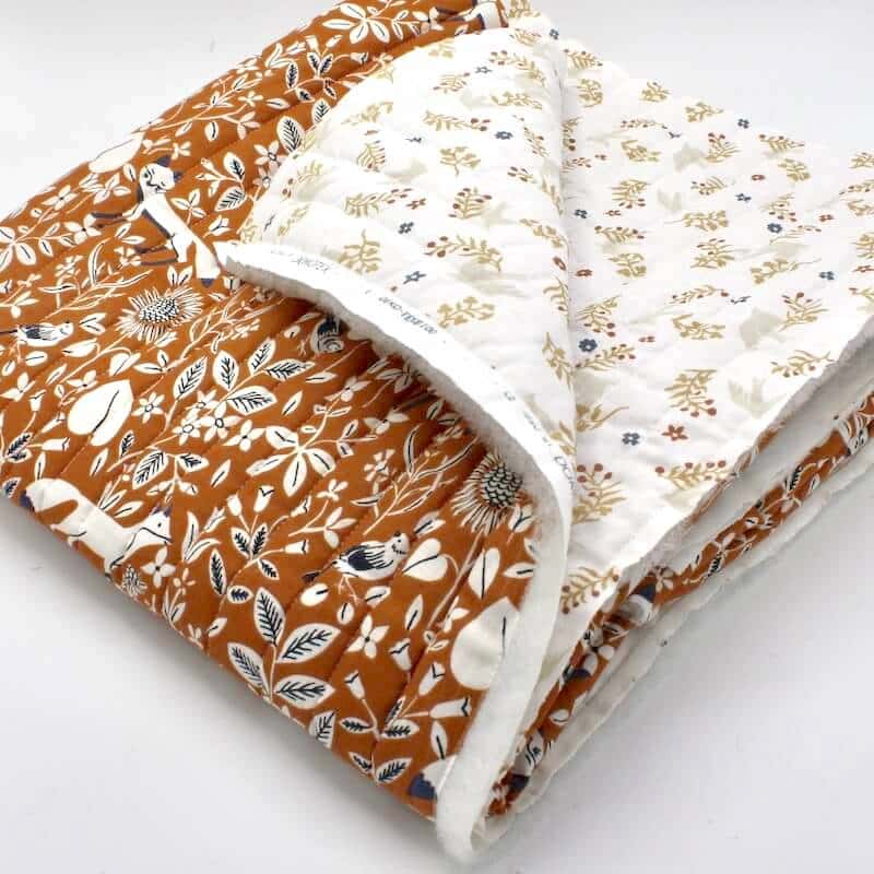 Double Sided Quilted Cotton - Campana Rust & Dany 21 IMAGE 1