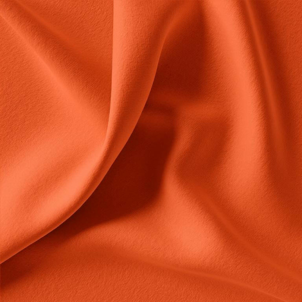 French Plain 100% Cotton Jersey Dress Fabric in Tangerine