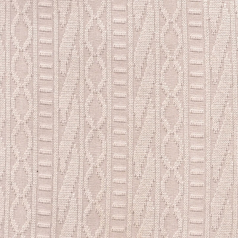 cream jacquard cable knit fabric