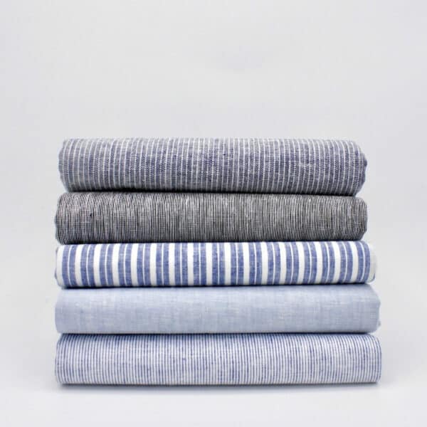 bundle of chambray fabric centred