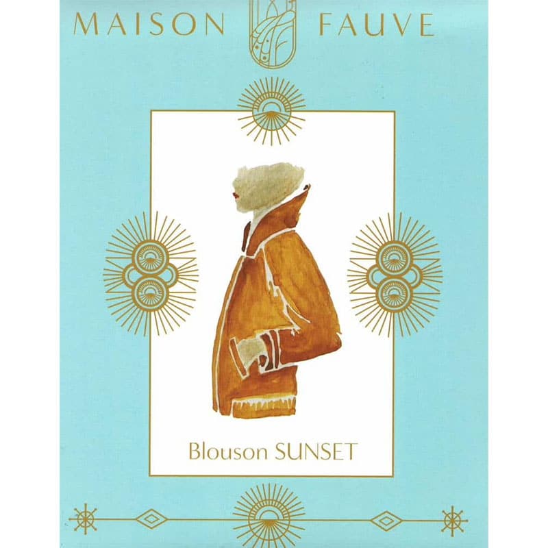Fashion Model Wearing Maison Fauve Printed Sewing Pattern for Sunset Blouson Jacket - Advanced