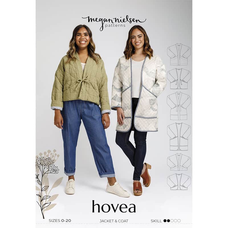 Fashion Model Wearing Megan Nielsen - Hovea Coat Sewing Pattern for Easy to Intermediate