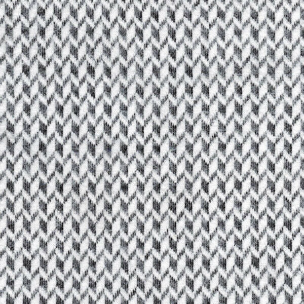Monochrome Black and White Faux Angora Jersey Dress Fabric in Arrows in 991